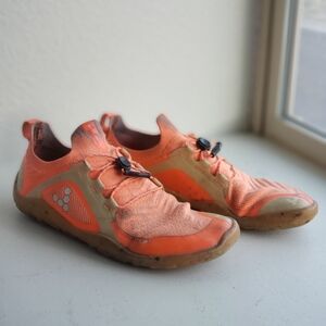 Vivobarefoot Primus Trail FG Barefoot Used Running Shoes 38 L Neon Orange #95
